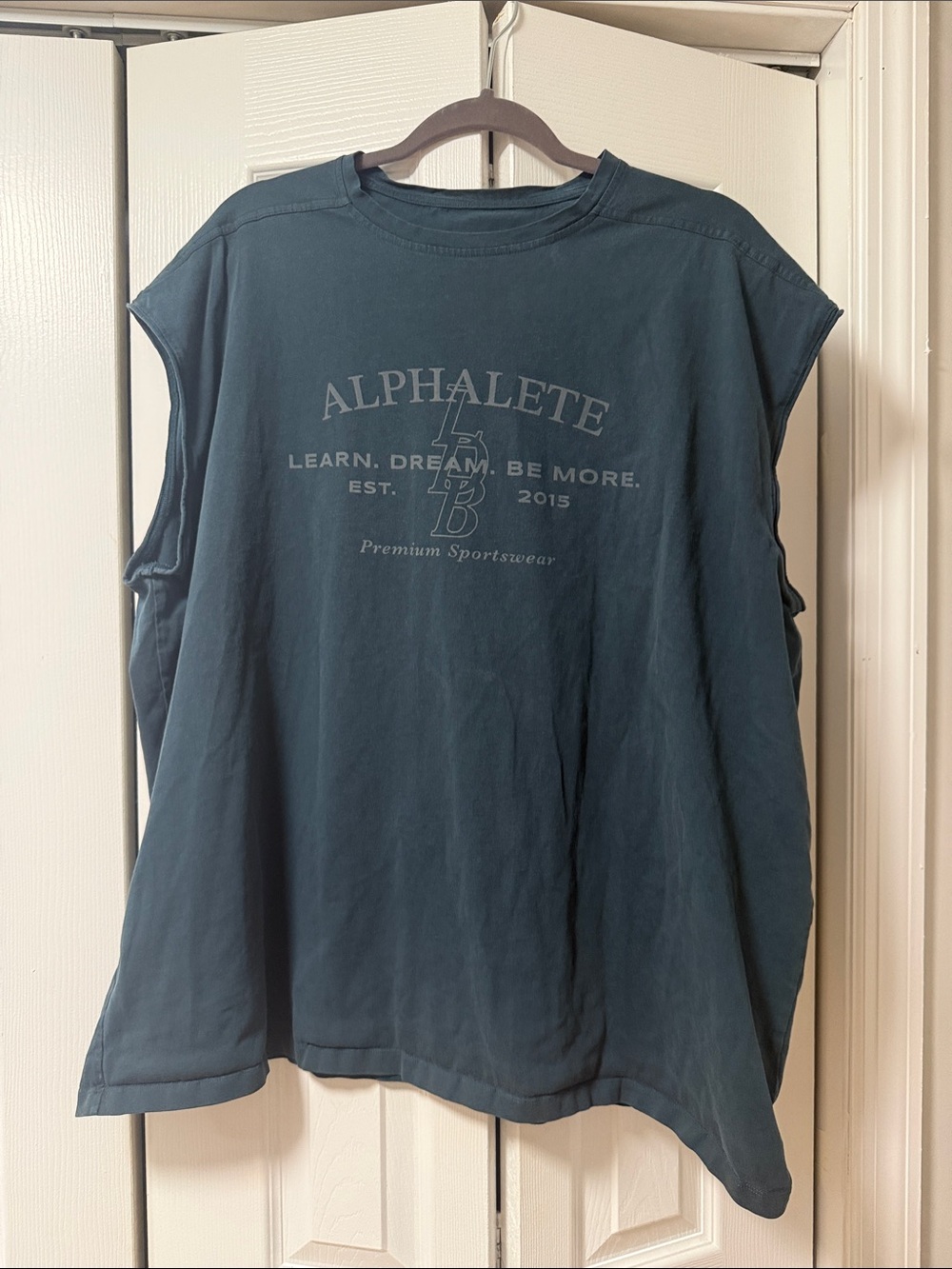 Alphalete Deep Teal Graphic Sleeveless Tank